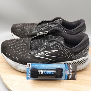 Brooks Shoes Womens 10B Glycerin GTS 20 Running Black White 1203701B059